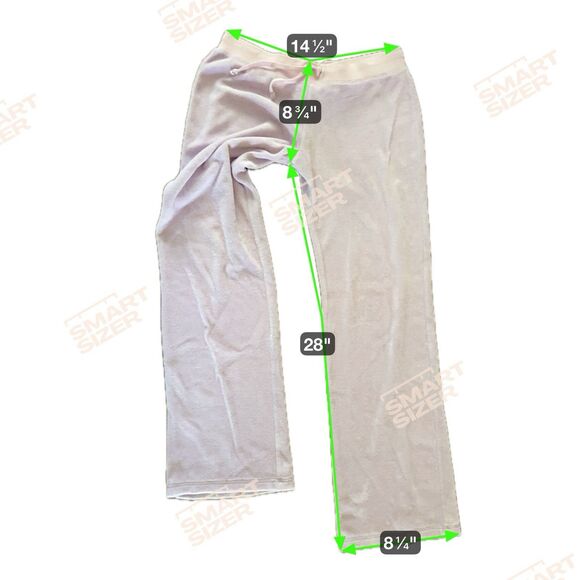 Y2K Low Rise Bootcut Terry Cloth Pants Size M Baby Pink Coquette Paris Hilton - Picture 6 of 7